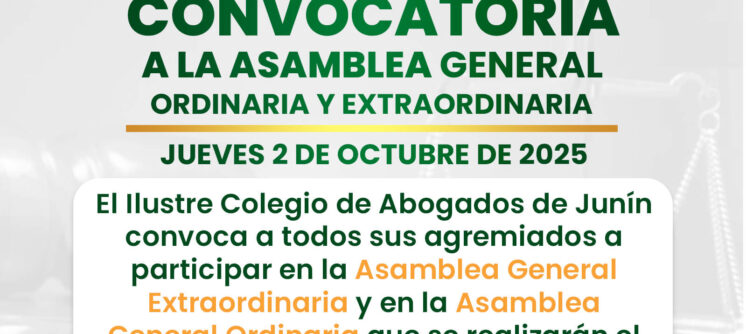 Convocatoria a Asamblea General Ordinaria y Extraordinaria – Jueves 2 de octubre de 2025