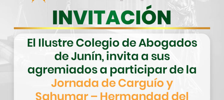 Invitación oficial a la Jornada de Carguío y Sahumar en honor al Señor de los Milagros.