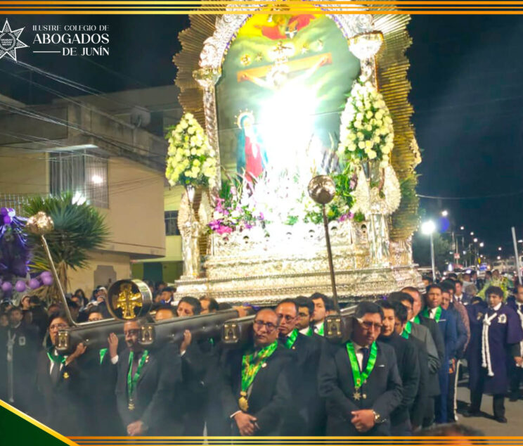 Colegio de Abogados de Junín participó en la Jornada de Carguío y Sahumar en honor al Señor de los Milagros